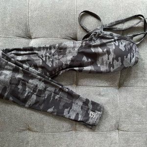Bombshell Sportswear sculpted bodysuit charcoal/black size small